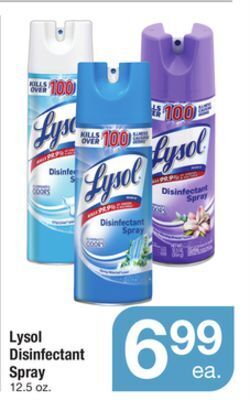 ACME Lysol disinfectant spray offer