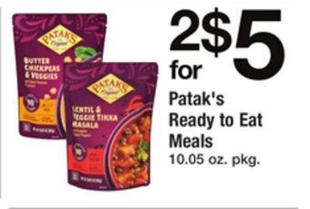 ACME Patak's ready to eat meals offer