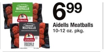 ACME Aidells meatballs offer