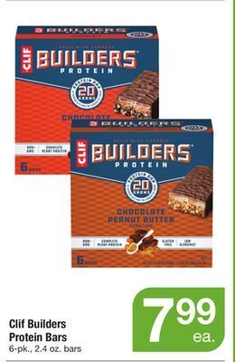 ACME Clif builders protein bars offer