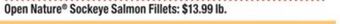ACME Open nature® sockeye salmon fillets offer