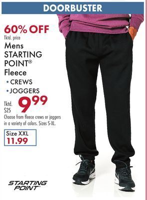 Boscov's Mens starting point® fleece offer
