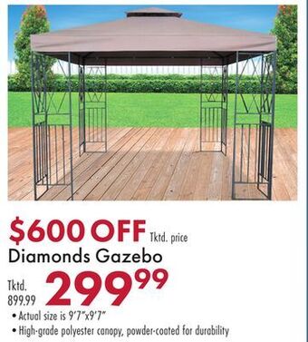 Boscov's Diamonds gazebo offer