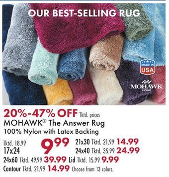 Boscov's Mohawk® the answer rug offer