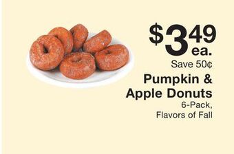 Fairway Store Market Pumpkin & apple donuts offer