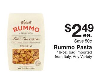 Fairway Store Market Rummo pasta offer