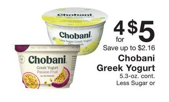 Fairway Store Market Chobani greek yogurt offer