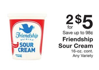 Fairway Store Market Friendship sour cream offer