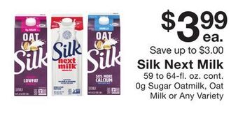 Fairway Store Market Silk next milk offer