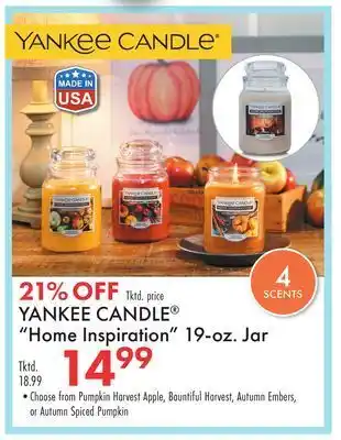 Boscov's Yankee candle® "home inspiration" 19-oz. jar offer