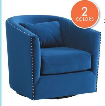 Boscov's Shannon swivel chair offer