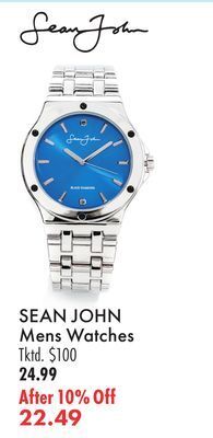 Boscov's Sean john mens watches offer
