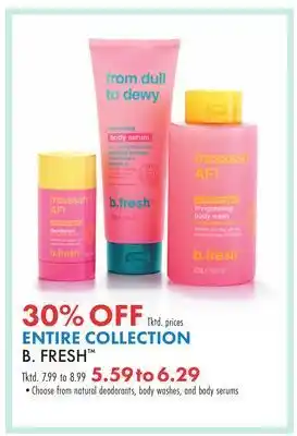 Boscov's Entire collection b. fresh™ offer