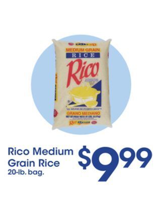 Price Rite Rico medium grain rice offer
