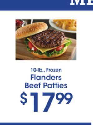 Price Rite Flanders beef patties offer