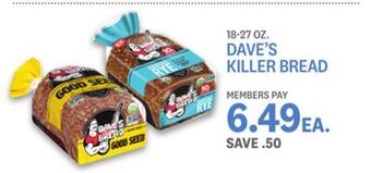 Kings Food Markets Dave's killer bread offer