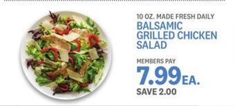 Kings Food Markets Balsamic grilled chicken salad offer