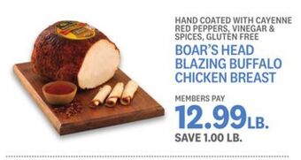 Kings Food Markets Boar's head blazing buffalo chicken breast offer