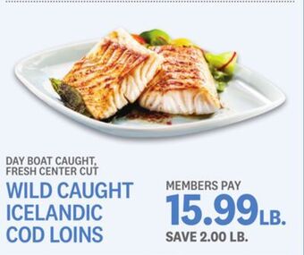 Kings Food Markets Wild caught icelandic cod loins offer