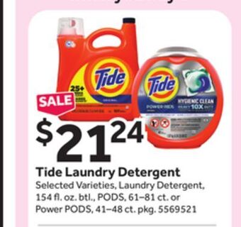 Stop&Shop Tide laundry detergent offer