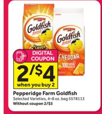 Stop&Shop Pepperidge farm goldfish offer