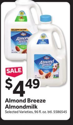 Stop&Shop Almond breeze almondmilk offer