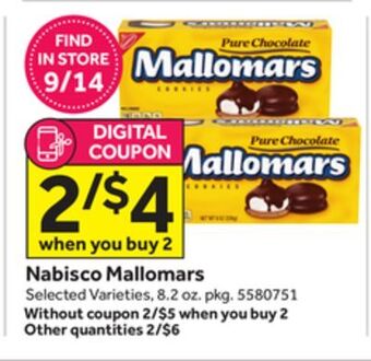 Stop&Shop Nabisco mallomars offer