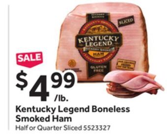 Stop&Shop Kentucky legend boneless smoked ham offer