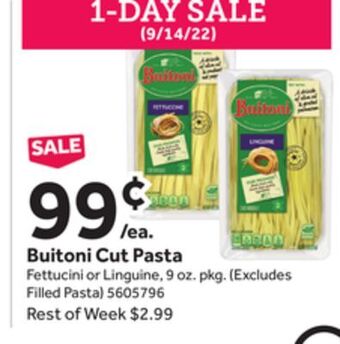 Stop&Shop Buitoni cut pasta offer