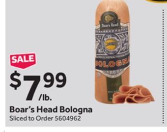 Stop&Shop Boar's head bologna offer