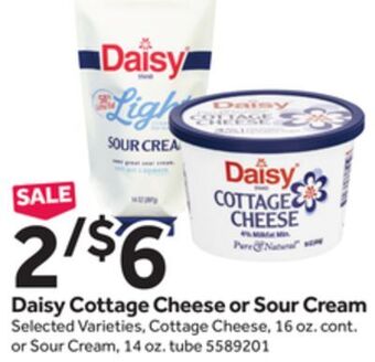 Stop&Shop Daisy cottage cheese or sour cream offer