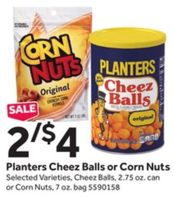 Stop&Shop Planters cheez balls or corn nuts offer