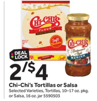 Stop&Shop Chi-chi's tortillas or salsa offer