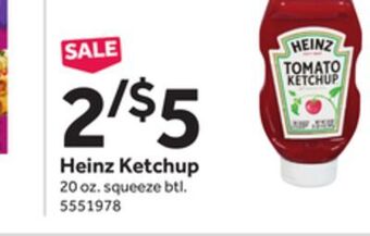 Stop&Shop Heinz ketchup offer