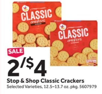 Stop&Shop Stop & shop classic crackers offer