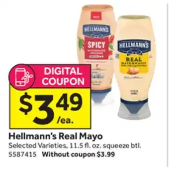 Stop&Shop Hellmann's real mayo offer