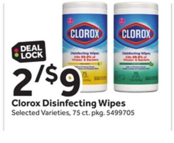 Stop&Shop Clorox disinfecting wipes offer