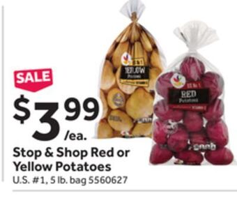 Stop&Shop Stop & shop red or yellow potatoes offer