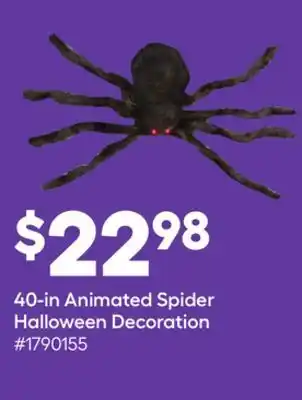 Lowe's 40-in animated spider halloween decoration offer