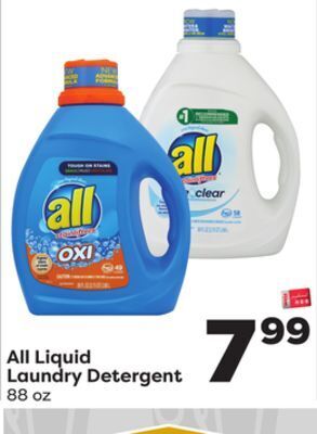 Weis Markets All liquid laundry detergent offer