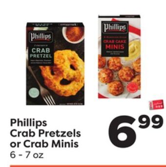 Weis Markets Phillips crab pretzels or crab minis offer