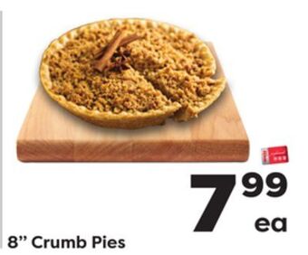 Weis Markets 8" crumb pies offer