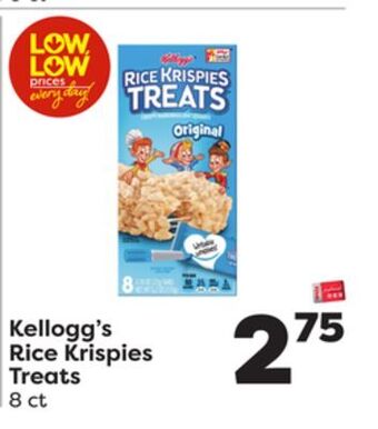 Weis Markets Kellogg's rice krispies treats offer