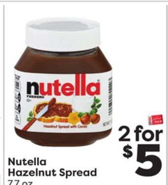Weis Markets Nutella hazelnut spread offer