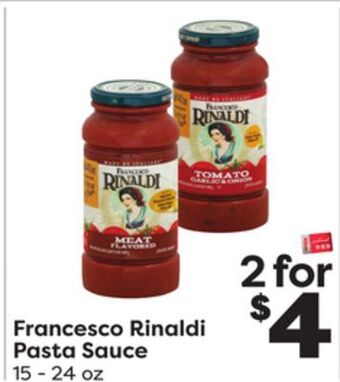 Weis Markets Francesco rinaldi pasta sauce offer