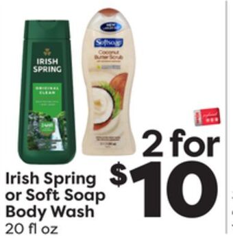 Weis Markets Irish spring or soft soap body wash offer