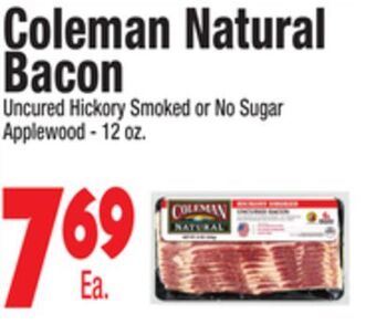 King Kullen Coleman natural bacon offer