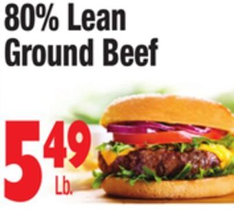 King Kullen 80% lean ground beef offer