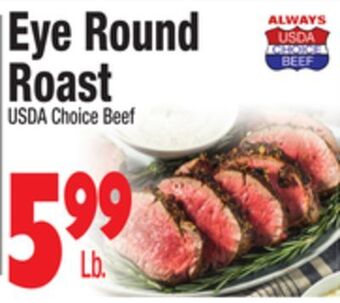 King Kullen Eye round roast offer