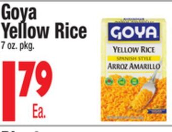 King Kullen Goya yellow rice offer
